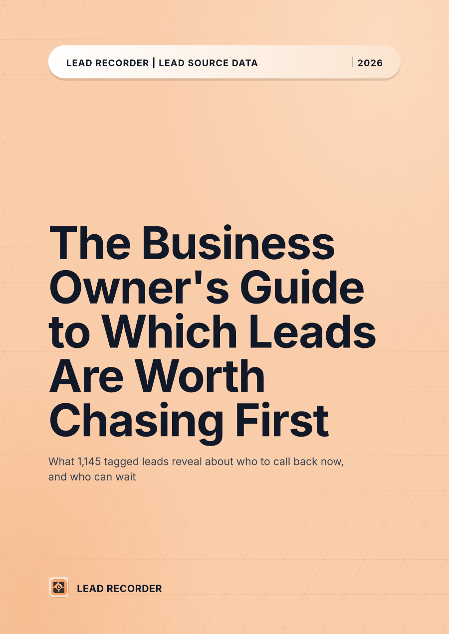 The Business Owner's Guide to Which Leads Are Worth Chasing First